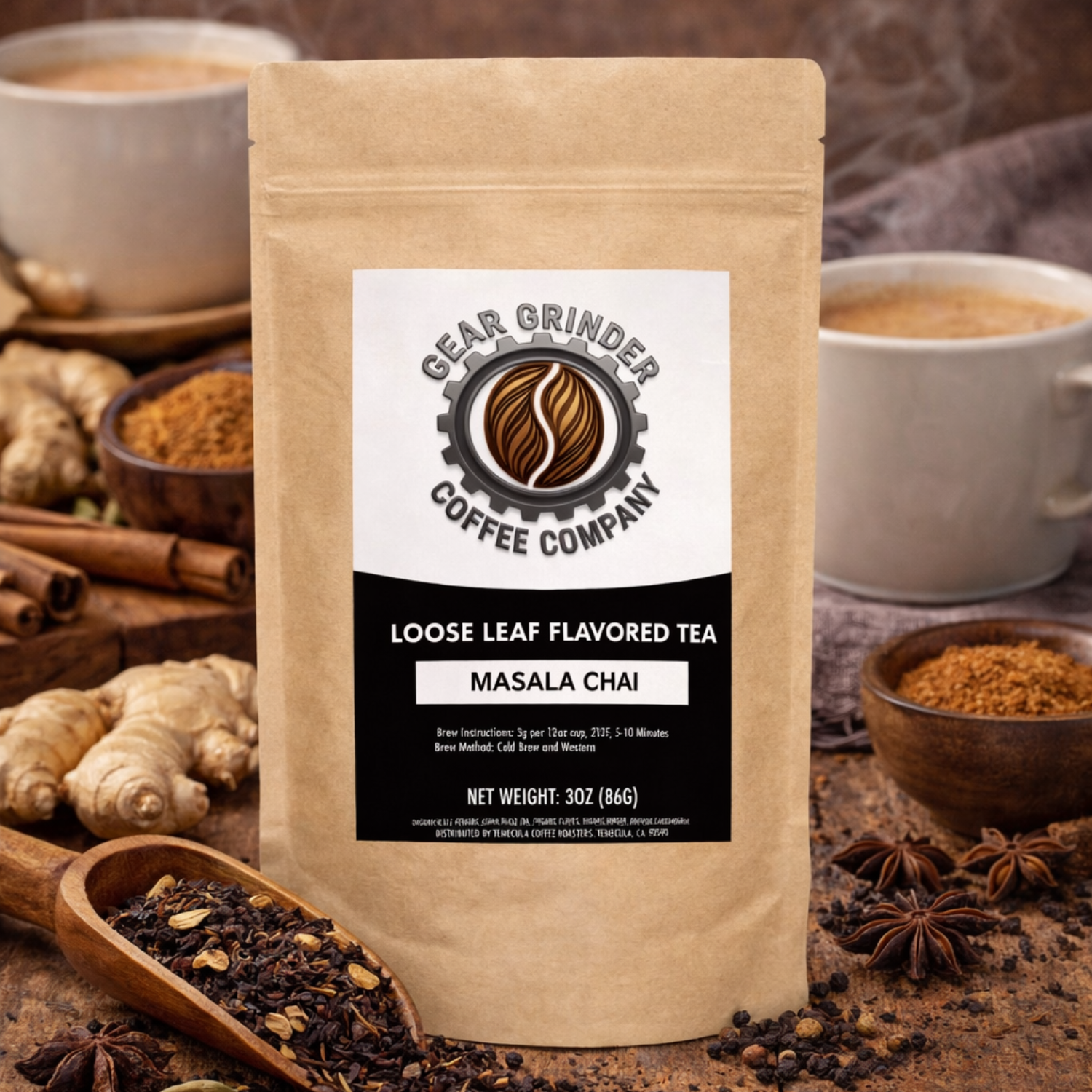 Masala Chai - Bold, spicy, and full-bodied flavor with an aromatic intensity that awakens the senses.