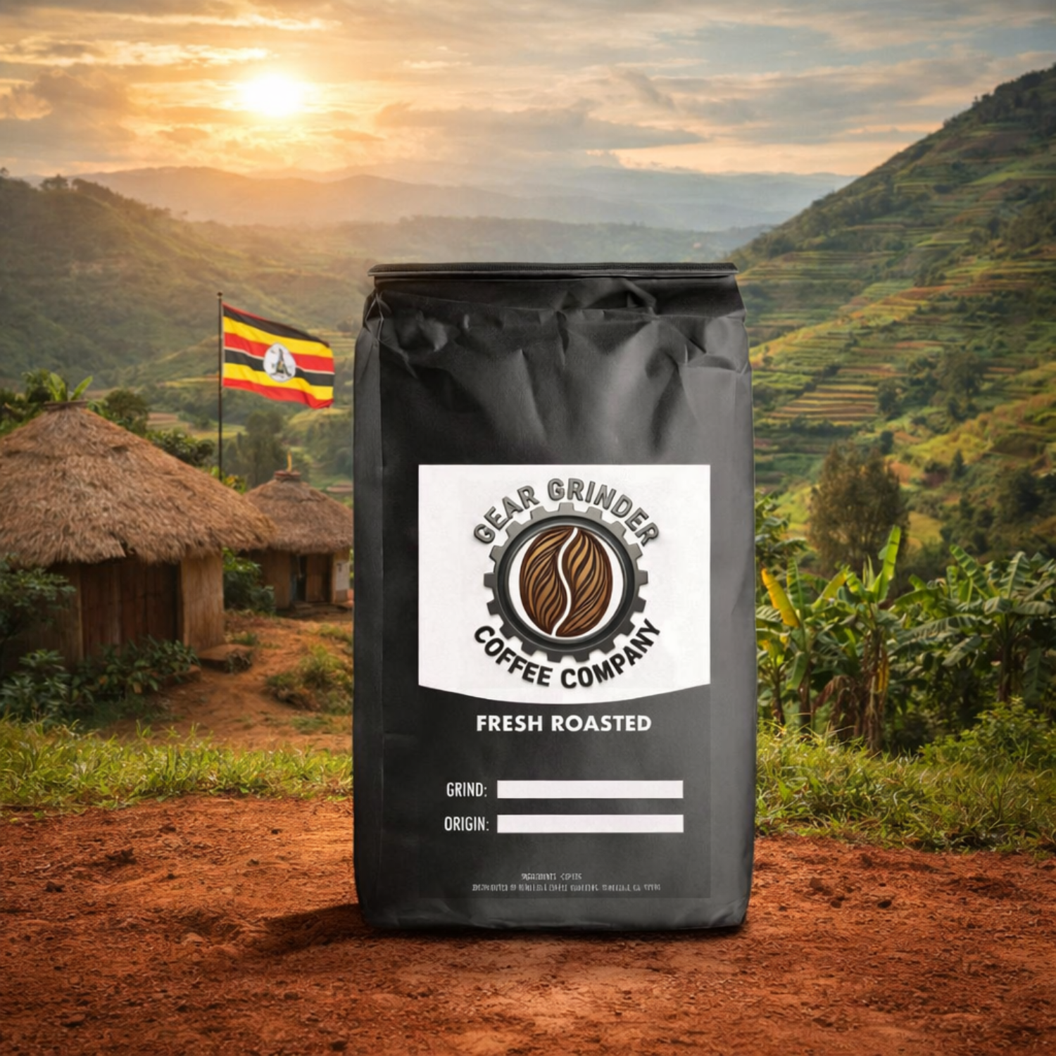 Uganda - Floral chocolate dark-fruit Ugandan coffee, light-bodied with mild acidity notes.