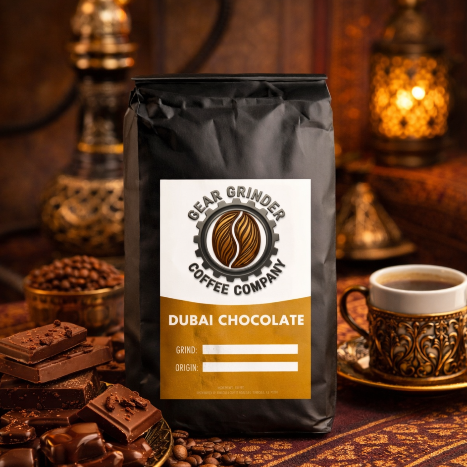 Dubai Chocolate - Dubai chocolate flavored single origin coffee blend.