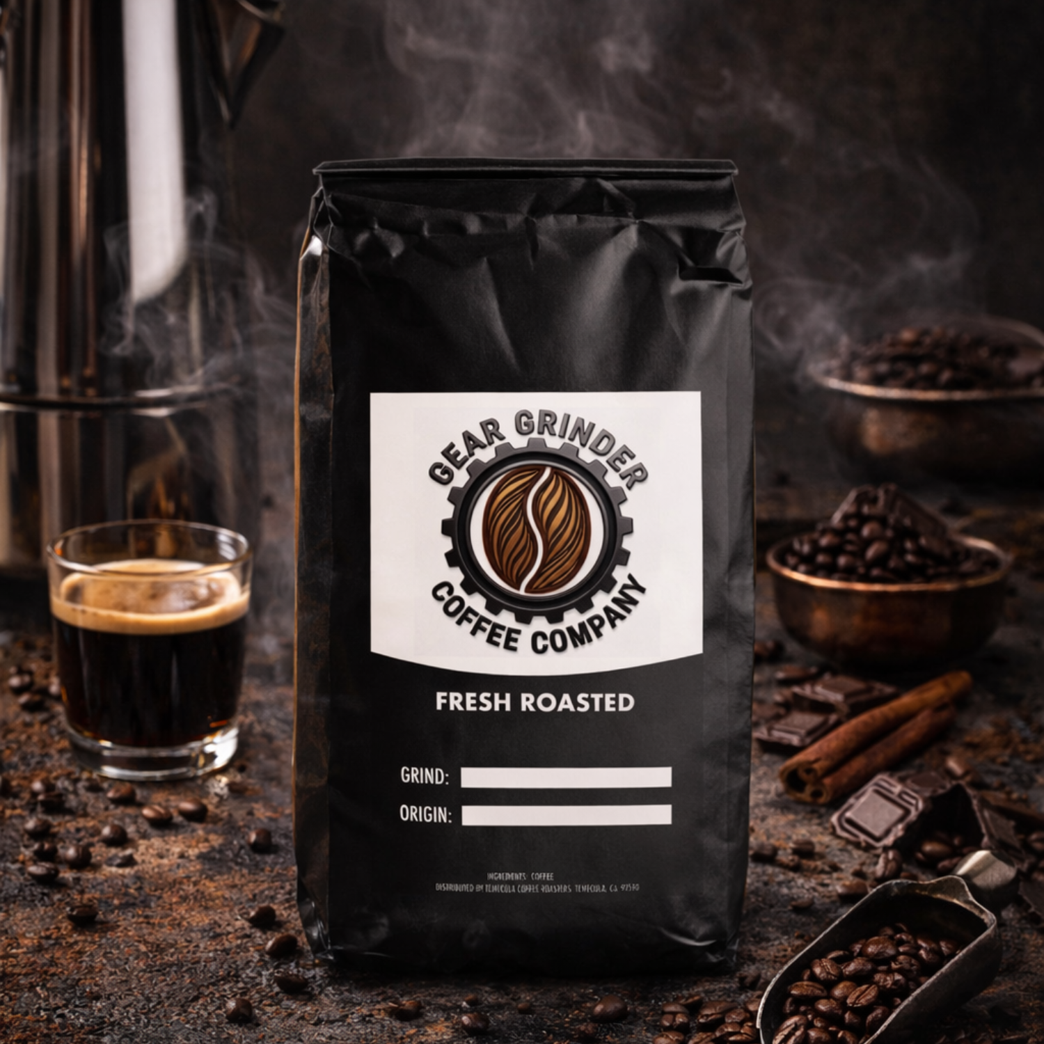 Italian Roast - Italian roast darkest bold Arabica Robusta blend smoky low-acid espresso