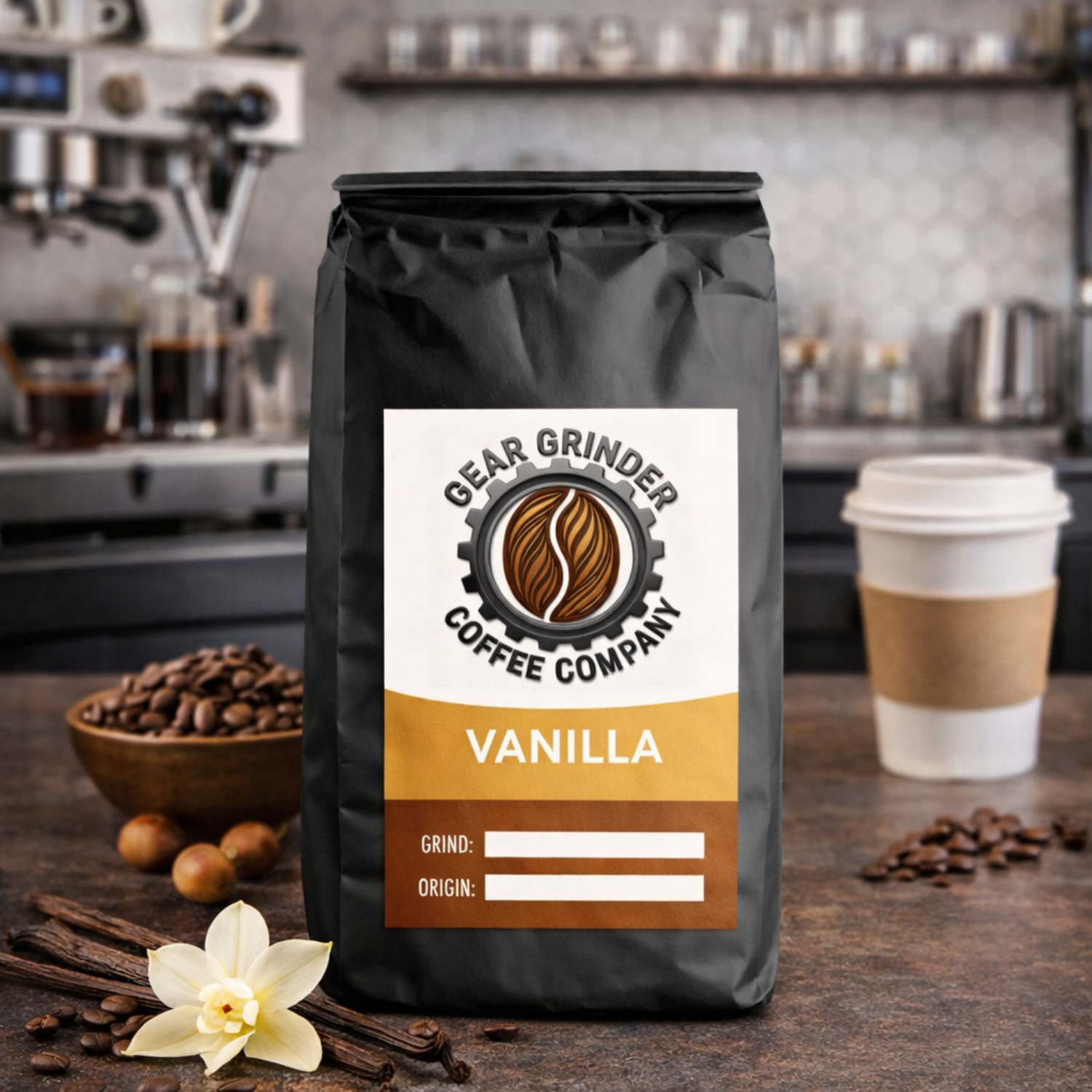 French Vanilla - Medium roast vanilla coffee, rich creamy smooth everyday.